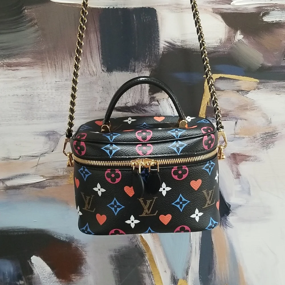 SOLD Louis Vuitton Black Game On Vanity Bag - Picture 12 of 12